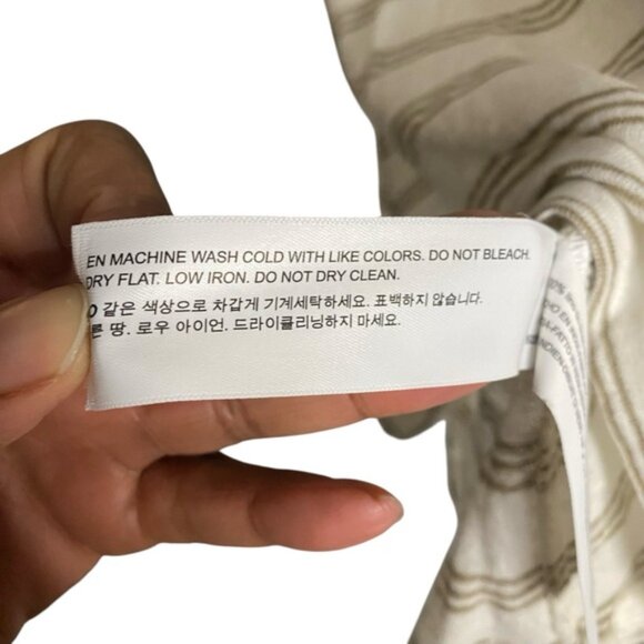 Porter and Ash Women's 100% Linen Striped Crewneck Short Sleeve T-Shirt - Picture 7 of 8